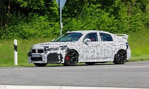 2022 Honda Civic Type R Spy Photos Preview the All-New Civic Hatchback
