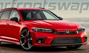 2022 Honda Civic Unofficially Morphs Into a Wagon With German Performance DNA