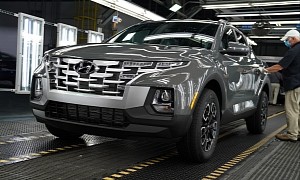 2022 Hyundai Santa Cruz Pickup Enters Production in Alabama