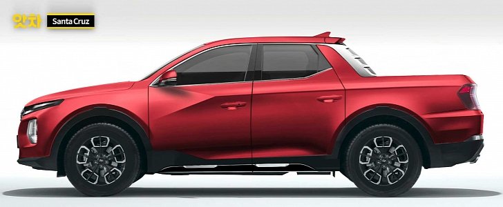 2022 Hyundai Santa Cruz Profile Revealed in Accurate Rendering