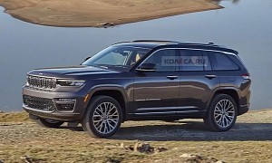 2022 Jeep Grand Cherokee Two-Row Model Rendered as per Recent Spy Images