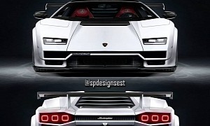 2022 Lambo Countach LPI 800-4 Virtually Travels Back in Time to Steal the Original's Place