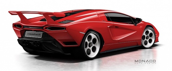 2022 Lamborghini Countach rendering by Brian Monaco