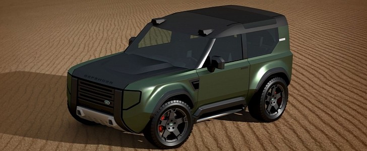 2022 Land Rover Baby Defender rendering by Dejan Hristov