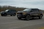 2022 Land Rover Defender V8 Drags Ram 1500 TRX, One of Them Eats Ice, Not Dust