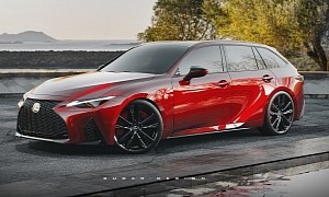 2022 Lexus IS 350 Wagon Rendering Looks Better Than its German Rivals