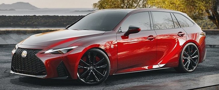 2022 Lexus IS 350 Wagon Rendering Looks Better Than the German Rivals