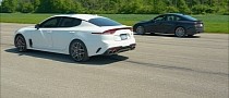2022 Lexus IS 500 vs. Kia Stinger GT Drag Races End With Mixed Results