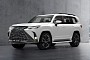 2022 Lexus LX Imagined Digitally With Hardcore Spindle Grille, Sharper Headlights