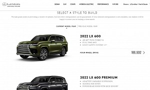 2022 Lexus LX Online Configurator Reveals Posh SUV Is Now Cheaper Than Before