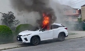 2022 Lexus RX450h With 2,000 Miles Catches Fire; Brand Says It Is Investigating