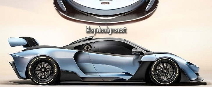 2022 McLaren Speedtail GTR Track Monster rendering