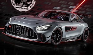 2022 Mercedes-AMG GT Track Edition Offers Less Gear for More Cash, Dwarfs the Black Series