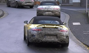 2022 Mercedes-AMG SL Prototypes Get Down and Dirty Prior to Next Week’s Premiere