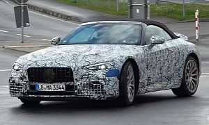 2022 Mercedes-AMG SL Scooped in Motion, Does That Sound Like a V8 to You?
