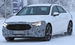 2022 Mercedes-Benz A-Class Sedan Getting Nip and Tuck, Possible PHEV Variant Spied