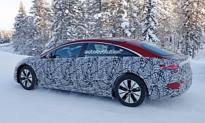 2022 Mercedes-Benz EQS Shows More Skin in Cold-Weather Testing