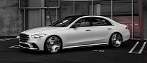 2022 Mercedes-Benz S 580 Lowered on Brushed 22s Oozes of Winter Elegance