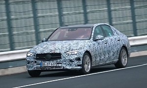 2022 Mercedes-Benz C-Class Spied Testing at the Nurburgring
