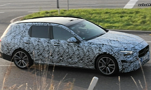 2022 Mercedes C-Class Wagon and Sedan Show S-Class Styling in Latest Spy Video