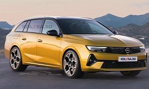 2022 Opel Astra Sports Tourer Accurately Rendered Based on Revealing Spy Shots