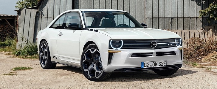 2022 Opel Kadett GTE retro modern rendering 