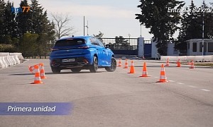 2022 Peugeot 308 Power Steering Fails Twice During Moose Test