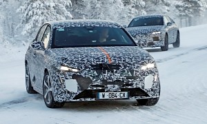 2022 Peugeot 308 Spied With Vertical LED Daytime Running Lights