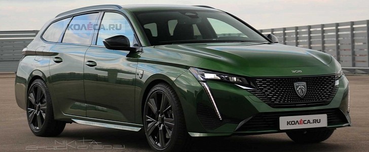 2022 Peugeot 308 Wagon Looks Way Better Than a VW Golf in Accurate Renderings
