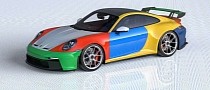 2022 Porsche 911 GT3 Harlequin Looks Like a Blast from the Past in Slick Render