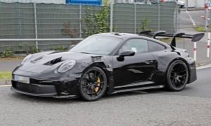 2022 Porsche 911 GT3 RS Shows More Skin, Huge Wing Ain’t Going Nowhere