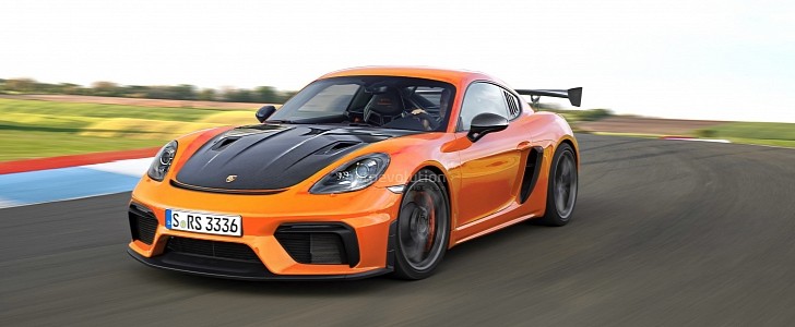 2022 Porsche Cayman GT4 RS Rendered, Looks Ready to Hit the Track -  autoevolution