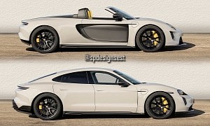 2022 Porsche Taycan GTS Reinvents Carrera GT, Morphs Into Stunning Roadster EV