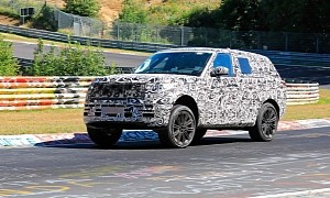 2022 Range Rover Spied Fine-Tuning Suspension at the Nurburgring