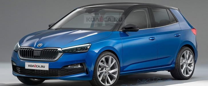 2022 Skoda Fabia Gets Accurately Rendered, Looks Like a Polo With a Scala Face