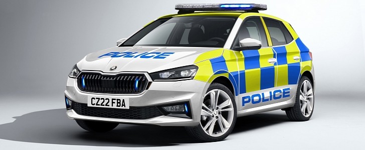 2022 Skoda Fabia police car for the UK