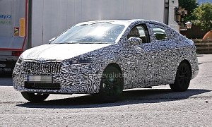 2022 Skoda Slavia Spied for the First Time While Testing on Public Roads