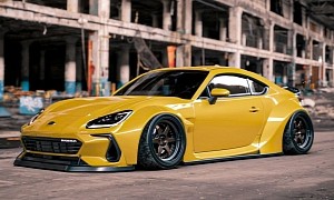 2022 Subaru BRZ Goes Widebody With Rays Wheels and Drift Look