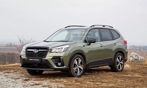 2022 Subaru Forester Facelift Rendered With Restyled Front Fascia, Rear Bumper