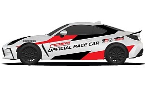 2022 Toyota GR 86 Reporting for Pace Car Duty at Daytona Speedway