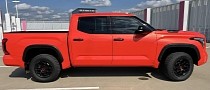 2022 Toyota Tundra TRD Pro with Delivery Miles and 437 HP Flashes Solar Octane Exterior