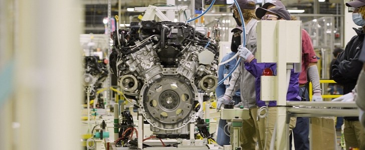 2022 Toyota Tundra V6 engine production in Alabama