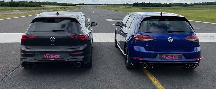 2022 VW Golf R Drag Races Tuned Golf 7.5 R, the Gap Is Confusing