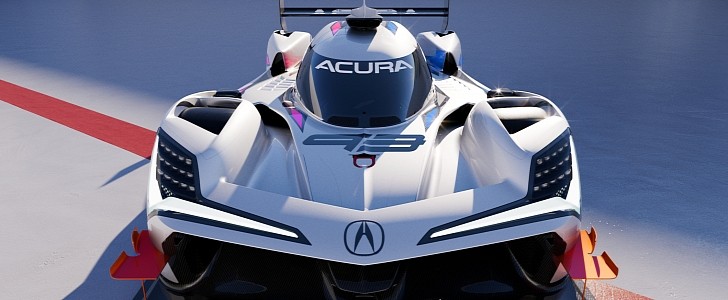 2023 Acura ARX-06 Twin-Turbo V6 Hybrid Racing Car