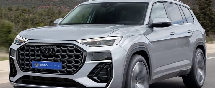 Audi Q9 rendered according to latest spy images