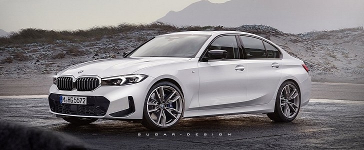 2023 BMW 3 Series G20 LCI rendering by Sugarchow