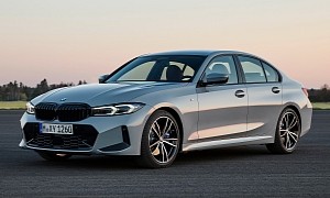 2023 BMW 3 Series LCI Breaks Cover With Slimmer Headlights, Massive New Interior Display