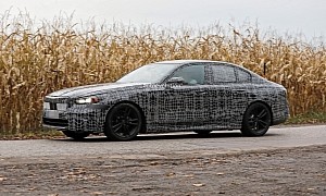 2023 BMW 5 Series and i5 Electric Sedan Spied Testing on Public Roads