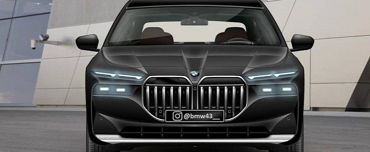2023 BMW 7 Series rendering by BMW43__ on Instagram