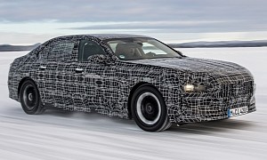 2023 BMW i7 Electric Luxury Sedan Heads to the Frozen North for Winter Testing Purposes